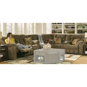   Collection Brown Reclining Sectional with Full Sleeper