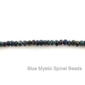  Blue Mystic Spinel Beads 14 Strand 