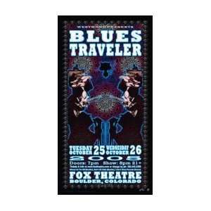  BLUES TRAVELER   Limited Edition Concert Poster   by JV 