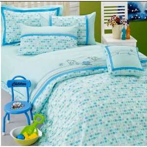  Childrens bedding hip hop blue cotton embroidery princess baby 