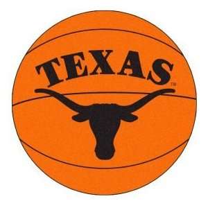  Fanmats Texas Basketball 2 4 Round orange Area Rug