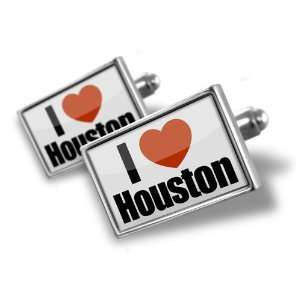 Cufflinks I Love Houston region Texas, United States   Hand Made 