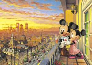Japan Jigsaw Puzzle Tenyo Disney Mickey Minnie 300 197  