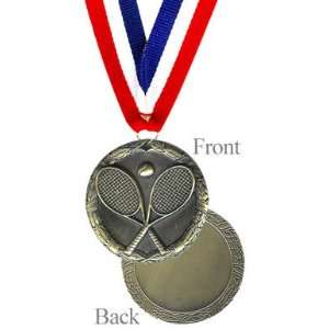  Engraved Tennis Medal