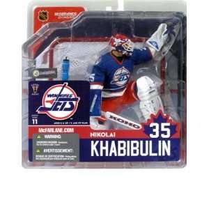   Figure Nikolai Khabibulin (Winnipeg Jets) Blue Jersey Toys & Games