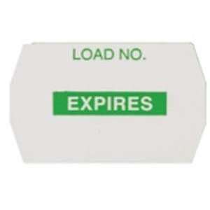  Green “ Expires“ Load Record Label Health & Personal 