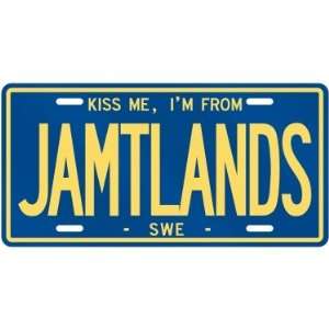  NEW  KISS ME , I AM FROM JAMTLANDS  SWEDEN LICENSE PLATE 