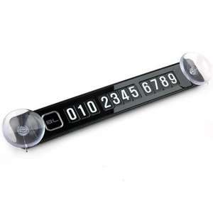   Car Magnetic Puzzle Plate Phone Number Show Board When Contact Needed
