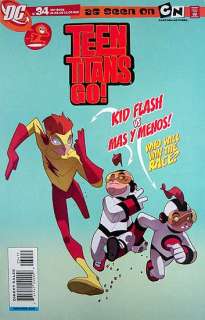 TEEN TITANS GO Comic # 34 KID FLASH & MAS Y MENOS Rare  