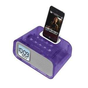   NEW iPod Dual Alarm Trans. Purple   iH22UT  Players & Accessories