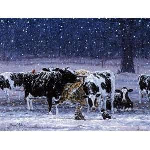 Bonnie Mohr   One Snowy Night Canvas