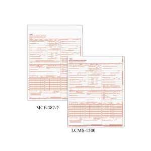    Laser 1 part CMS 1500 insurance claim form.