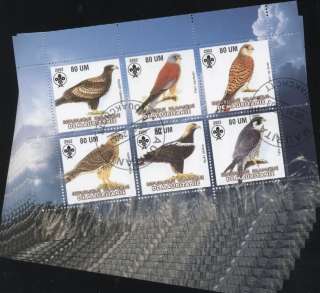 10x cto Birds of Prey, Mauretania   private issue   (974792)  