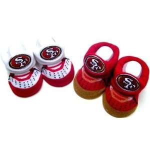   Newborn Infant San Francisco 49ers 2 Pack Booties