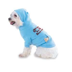 Give Blood Tease a Border Terrier Hooded (Hoody) T Shirt with pocket 