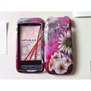 LG Vu Plus GR700 SunFlower on Pink Hard Case Cover