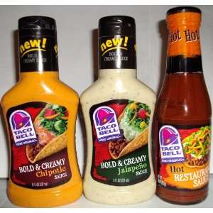 Taco Bell Sauces Variety Pack (3 Items)  Grocery & Gourmet 