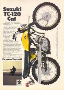 1969 Suzuki TC 120 Cat Motorcycle Original Ad  