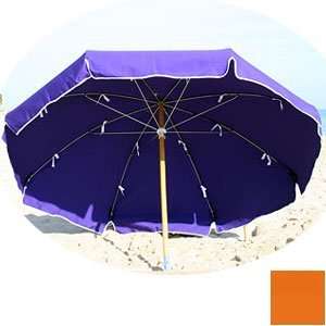 Metal Frame Beach Umbrella   Orange