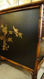 Bamboo Series Gold Chinoiserie Writing Desk Lacquer 54  