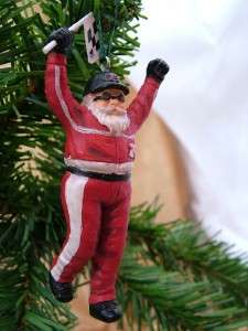 New Santa Claus Car Racing Christmas Tree Ornament  