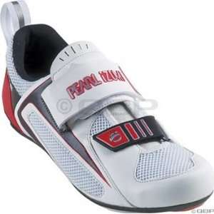 Pearl Izumi Tri Fly III Carbon Triathlon Shoe 39 White Red  
