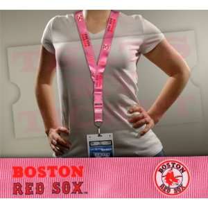  Boston Red Sox MLB Lanyard with Ticket Holder  Pink 