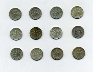 Lot 51 Silver Roosevelt Dimes Starter Coin Collection Not Scrap 4 oz 