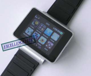   BAND COOL BLACK TOUCH SCREEN WATCH CELL PHONE  CAMERA WATCH MOBILE