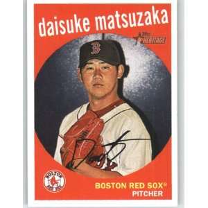  2008 Topps Heritage #308 Daisuke Matsuzaka   Boston Red 