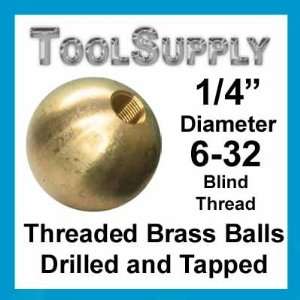  25 3/8 threaded brass balls drilled tapped