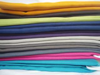 Round & Rectangular Fabric Tablecloth Plain 10 Colours 4 6 & 6 8 