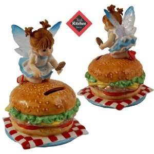    Kitchen Fairy Bank Cheeseburger `Lunch Money`