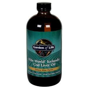 Garden of Life Cod Liver Oil, Olde World Icelandic, Lemon Mint Flavor 