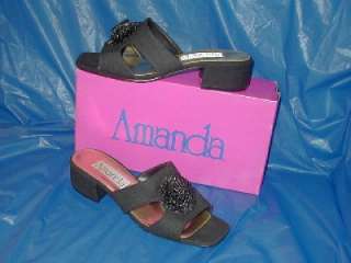 Womens Black Slide, Dress or Casual Shoe.size 9 M ( B )  