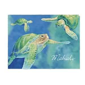   TURTLES MAHALO THANK YOU CARDS  (BOX OF 10)