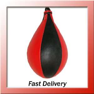   leather speed ball boxing punch training red black
