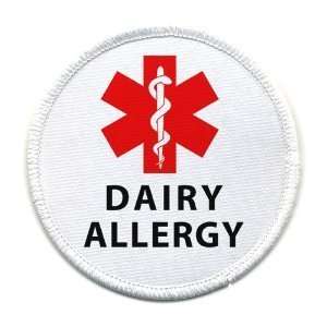  Creative Clam Dairy Allergy Red Medical Alert 4 Inch Sew 