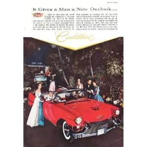  1957 Ad Cadillac Motor Car Red El Dorado Convertible Surf 