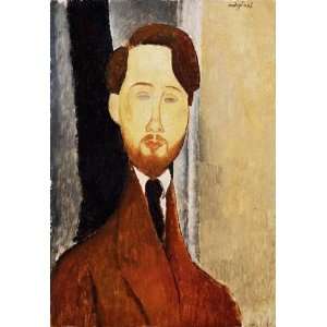 Oil Painting Portrait of Leopold Zborowski Amedeo Modigliani Hand Pa 
