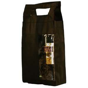  2 Bottle Wine Tote with Clear Window 