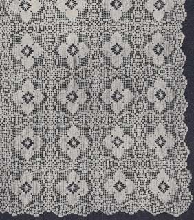 Vintage Crochet PATTERN MOTIF BLOCK Bedspread Filet  
