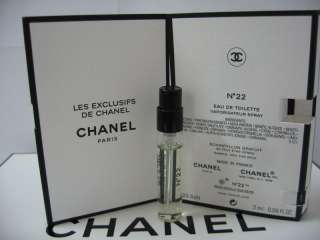 Chanel ~ No 22 ~ Exclusifs sample spray 2 ml  