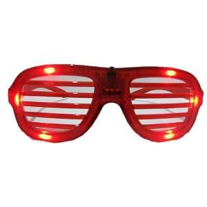 Red LED Shutter Shades LED Slotted Sunglasses Great for 