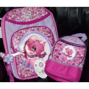 My Little Pony Pinkie Pie Pony Backpack with Matching Lunch Box Lunch 