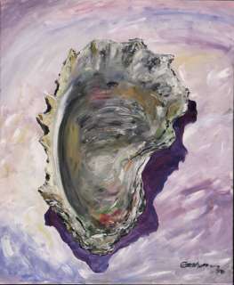 Oyster Shell Giclee Print 8 x 10 + border  