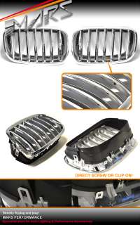 Chrome Z style Front Grille for BMW X6 E71 08 12 GRILL  