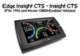 Edge Insight CTS OBD II Comprehensive Gauge Display with a Color Touch 