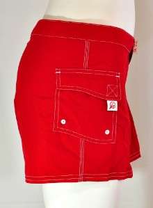 BRAND NEW LADIES KELLY LOW RISE RED BOARD SHORTS R71641  