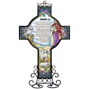 Amia Inspirational Cross Includes Psalm 23 Scripture, 13.25 Inches 